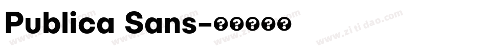Publica Sans字体转换